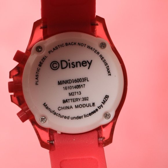 Minnie Mouse Digital Pink Round Watch - Picture 3 of 13